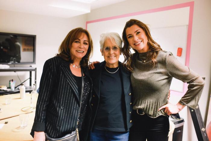 Mary with Joan Baez and Sarah Lynch (film score composer)