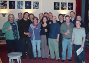 The band and crew of the Dutch Tour 2002